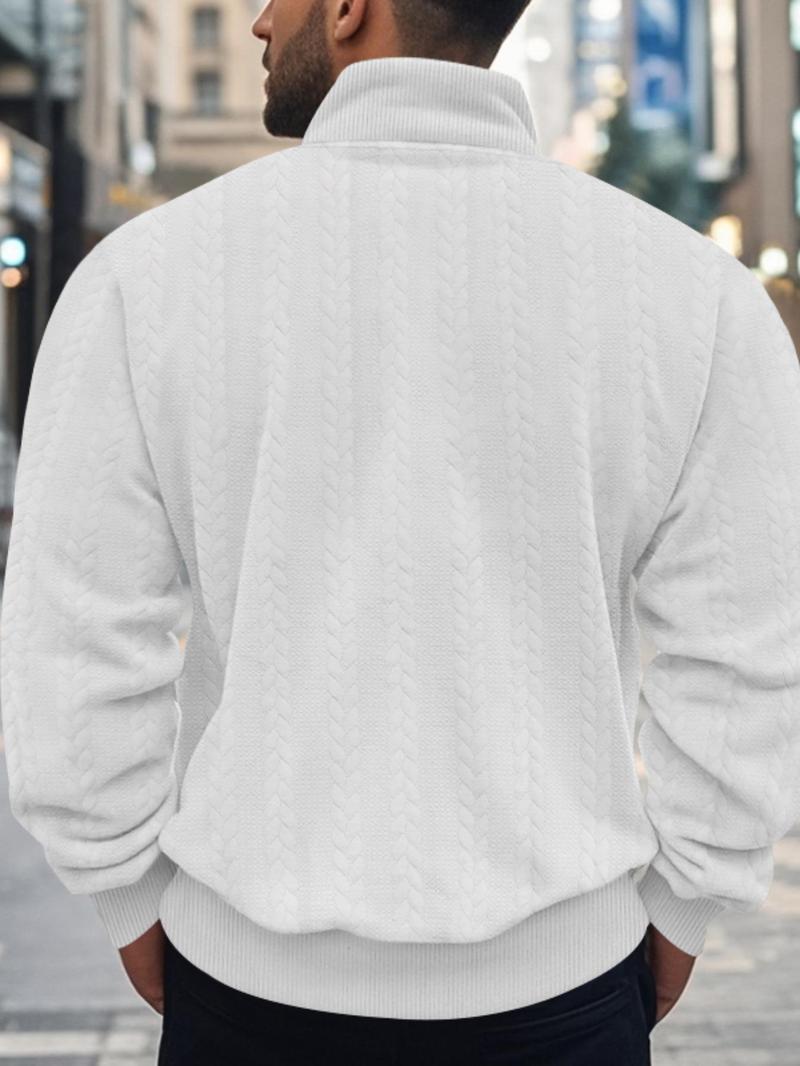 Dolce Paris - Sweatshirt Homme Luxe à Col Zippé