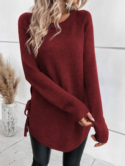 Pull Dolce Paris - LUNA à manches raglan avec nœud latéral