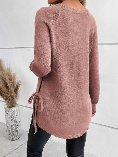 Pull Dolce Paris - LUNA à manches raglan avec nœud latéral