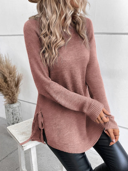 Pull Dolce Paris - LUNA à manches raglan avec nœud latéral