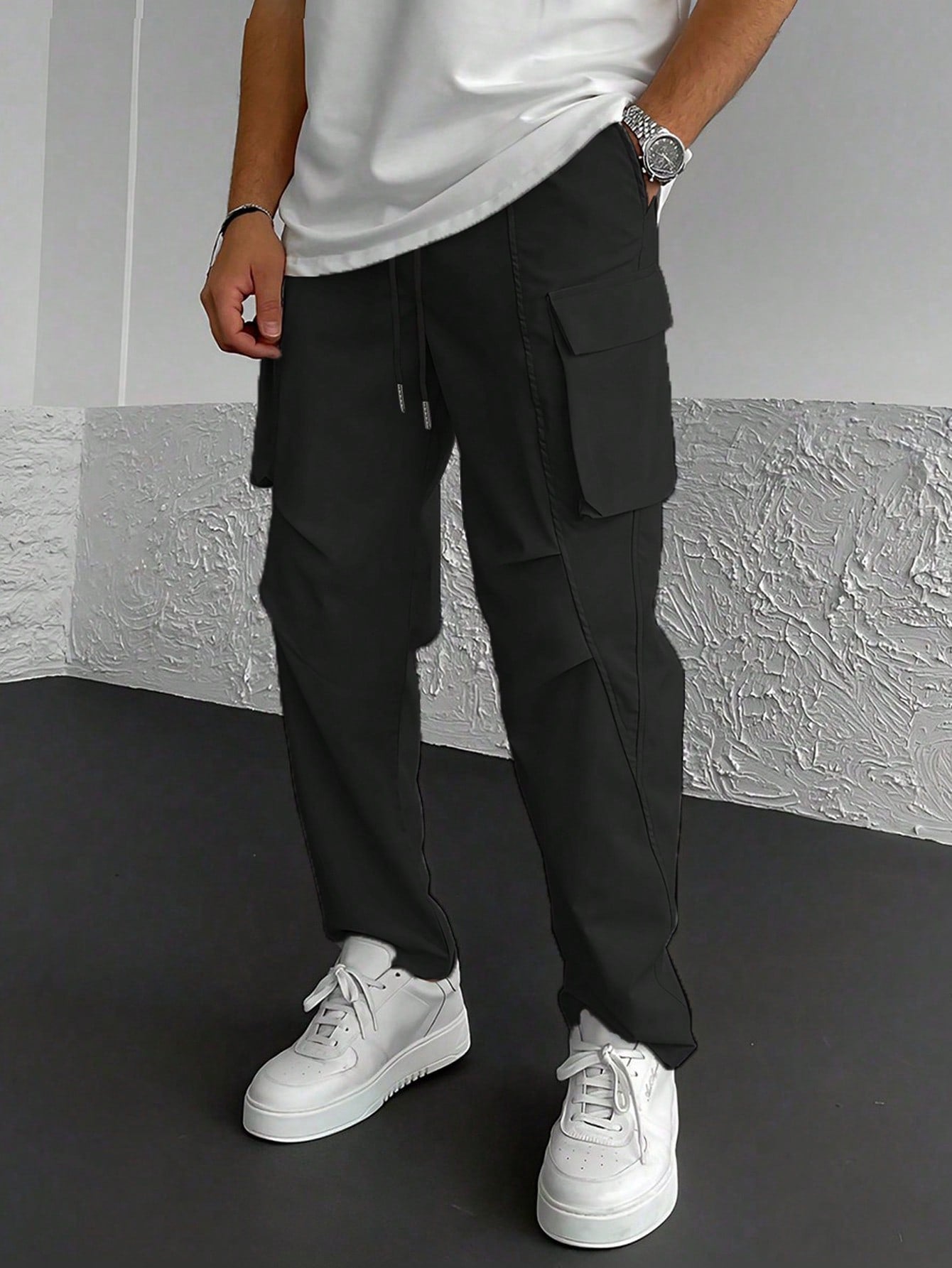 DOLCE PARIS – Pantalon Cargo Élastique