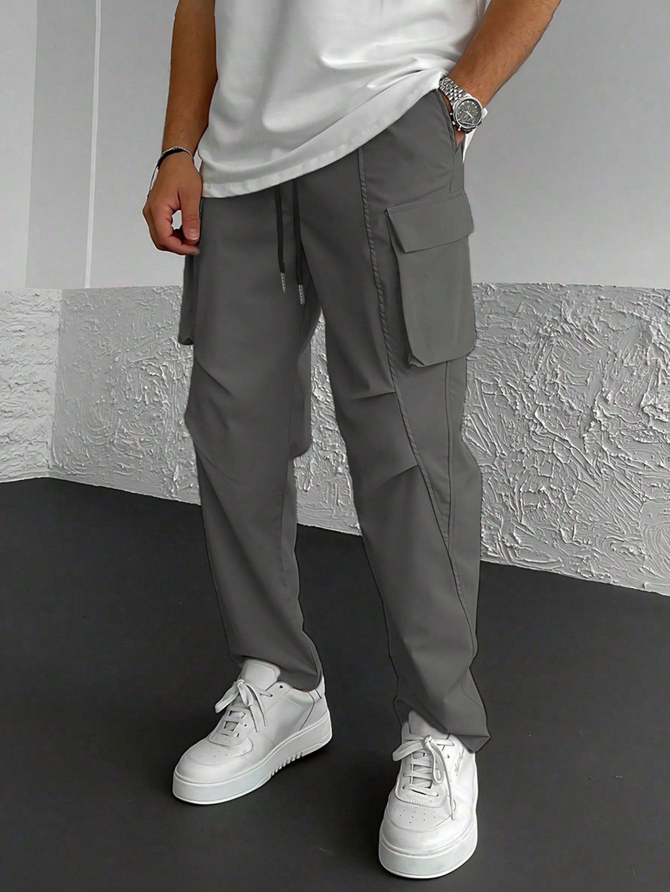 DOLCE PARIS – Pantalon Cargo Élastique
