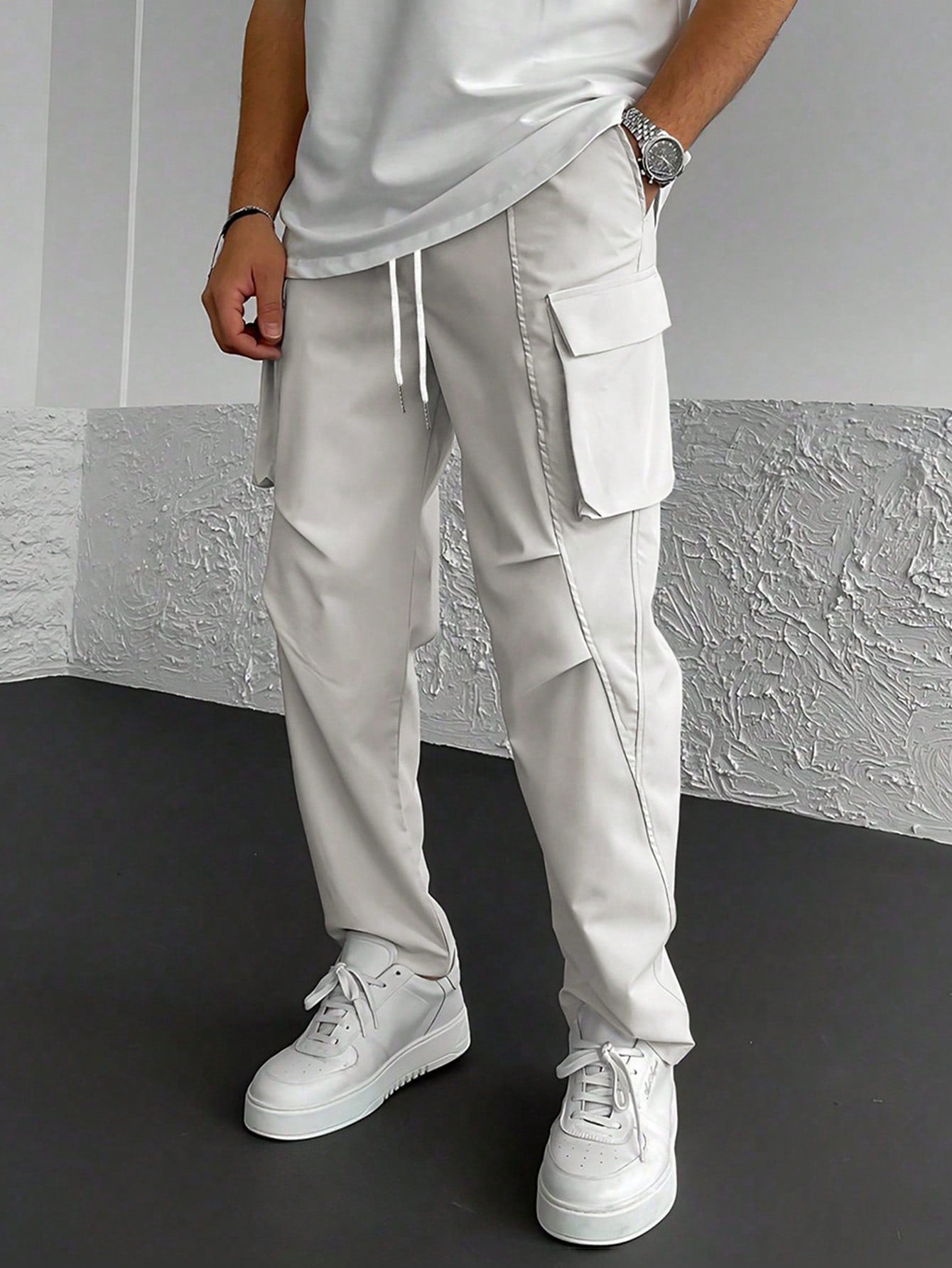 DOLCE PARIS – Pantalon Cargo Élastique