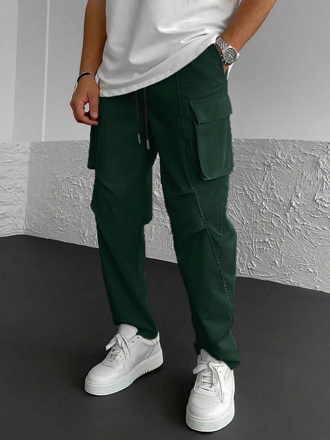 DOLCE PARIS – Pantalon Cargo Élastique