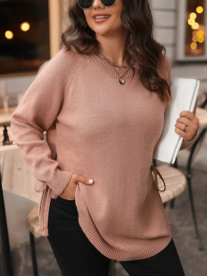Pull Dolce Paris - LUNA à manches raglan avec nœud latéral