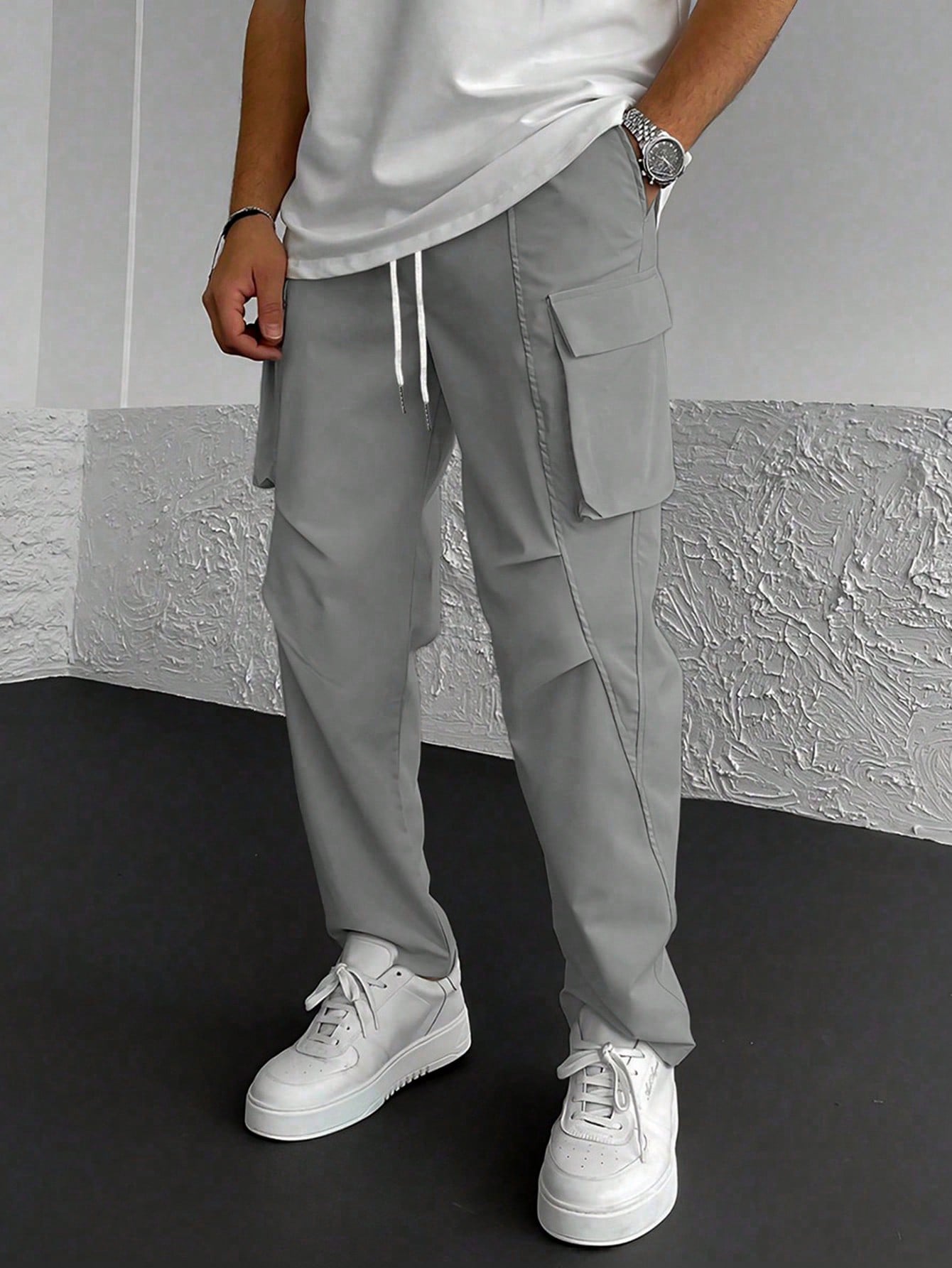 DOLCE PARIS – Pantalon Cargo Élastique