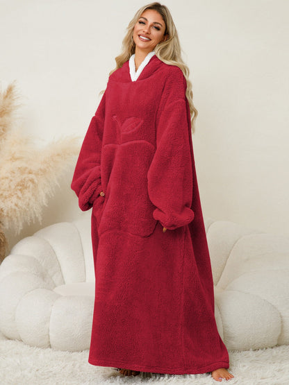 Dolce Paris| Peignoir chaud avec capuche, doux et confortable
