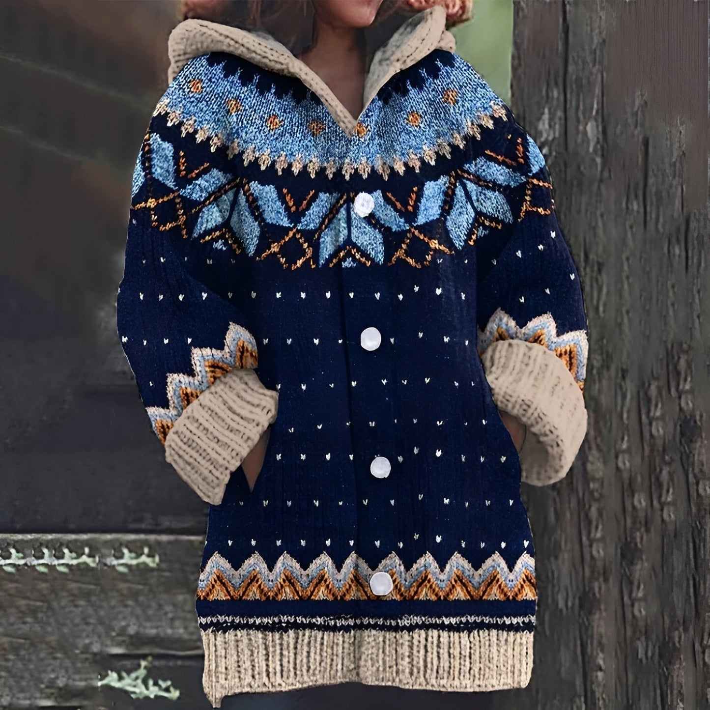 Marika™ | Gilet en laine tricotée