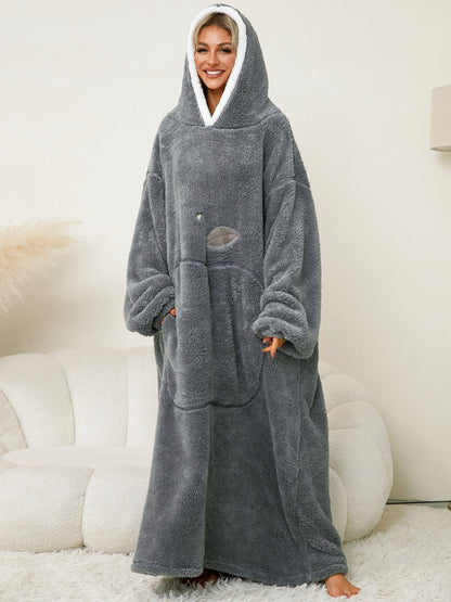 Dolce Paris| Peignoir chaud avec capuche, doux et confortable
