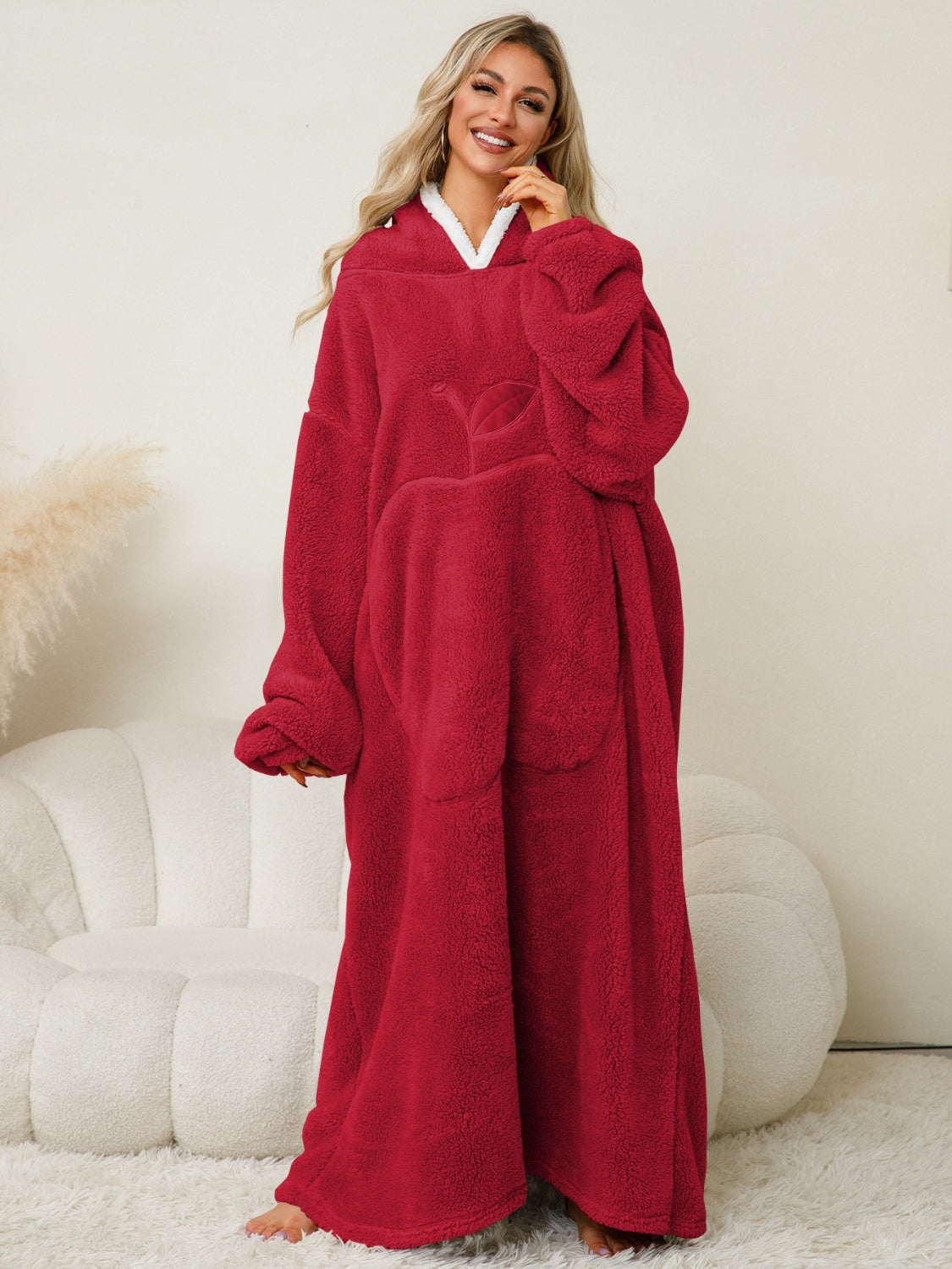Dolce Paris| Peignoir chaud avec capuche, doux et confortable