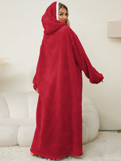 Dolce Paris| Peignoir chaud avec capuche, doux et confortable