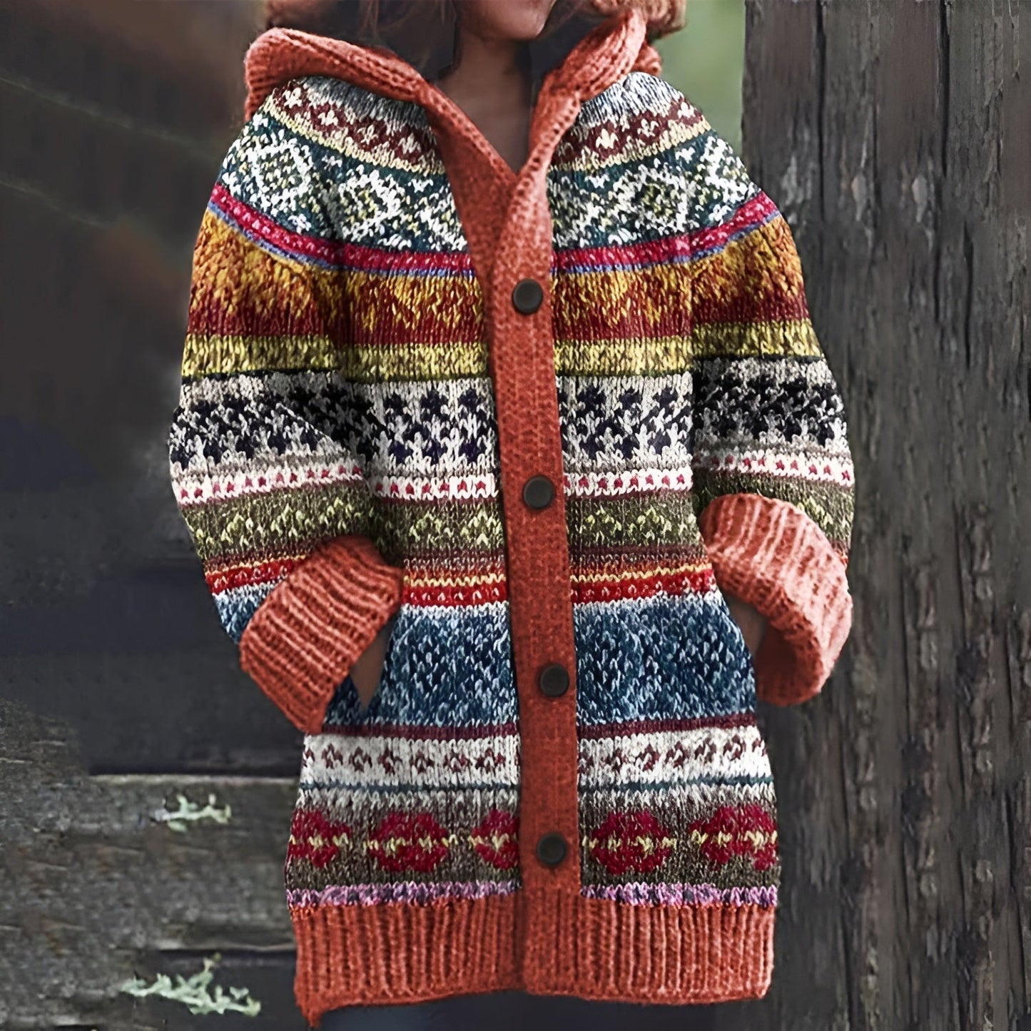 Marika™ | Gilet en laine tricotée