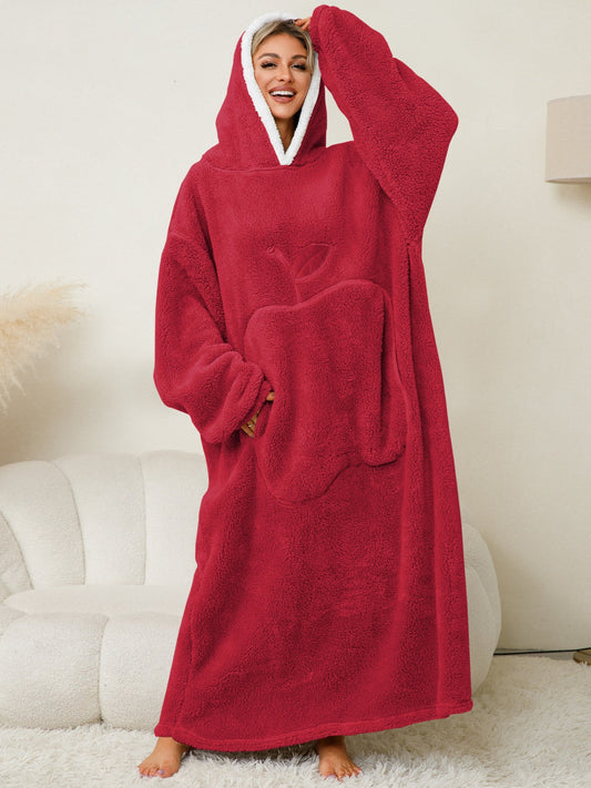 Dolce Paris| Peignoir chaud avec capuche, doux et confortable
