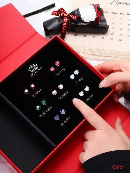 Set de Boucles d'Oreilles Élégantes (7 Paires)