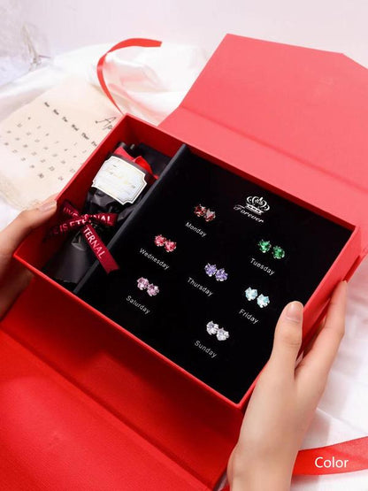 Set de Boucles d'Oreilles Élégantes (7 Paires)