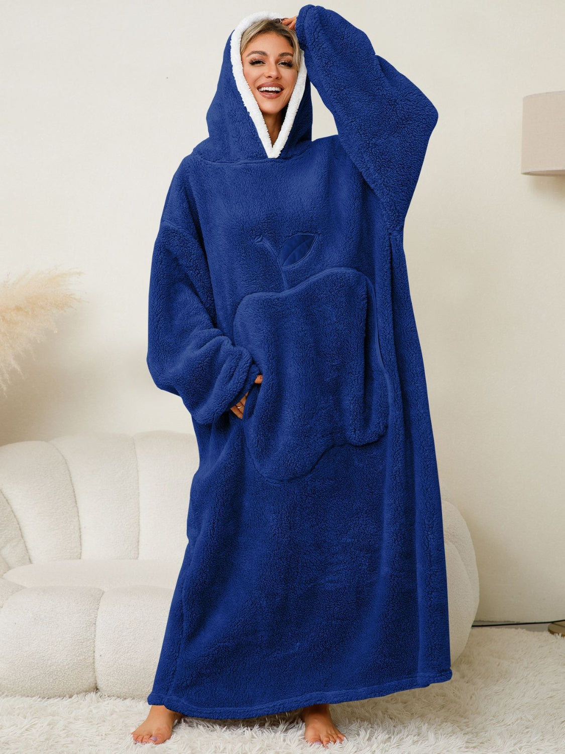 Dolce Paris| Peignoir chaud avec capuche, doux et confortable