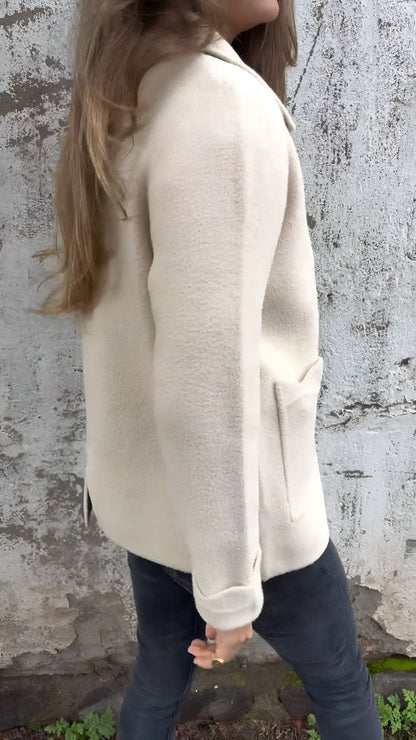 Sarah | Veste à fermeture éclair avec col stylé