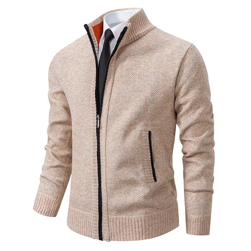 Dolce Paris - Veste chaud luxe en laine avec fermeture éclair
