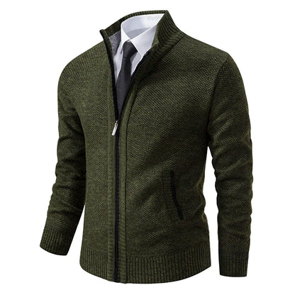 Dolce Paris - Veste chaud luxe en laine avec fermeture éclair