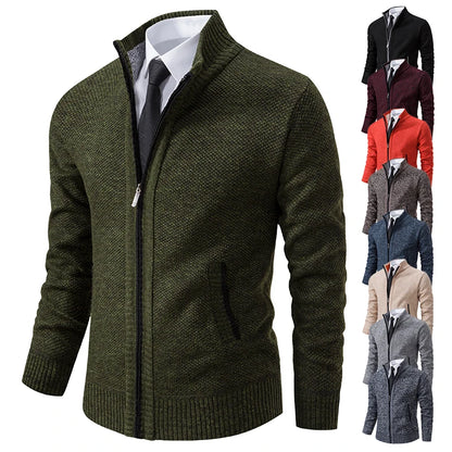 Dolce Paris - Veste chaud luxe en laine avec fermeture éclair