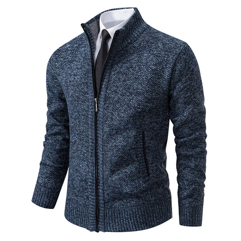 Dolce Paris - Veste chaud luxe en laine avec fermeture éclair