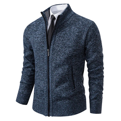 Dolce Paris - Veste chaud luxe en laine avec fermeture éclair