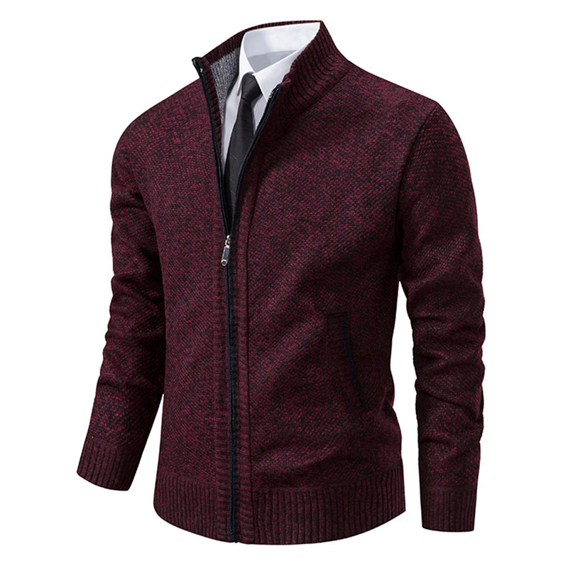 Dolce Paris - Veste chaud luxe en laine avec fermeture éclair