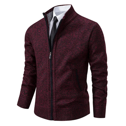 Dolce Paris - Veste chaud luxe en laine avec fermeture éclair