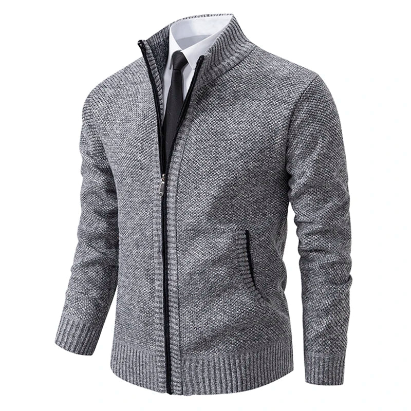Dolce Paris - Veste chaud luxe en laine avec fermeture éclair