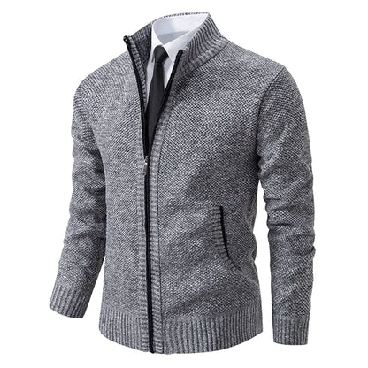 Dolce Paris - Veste chaud luxe en laine avec fermeture éclair