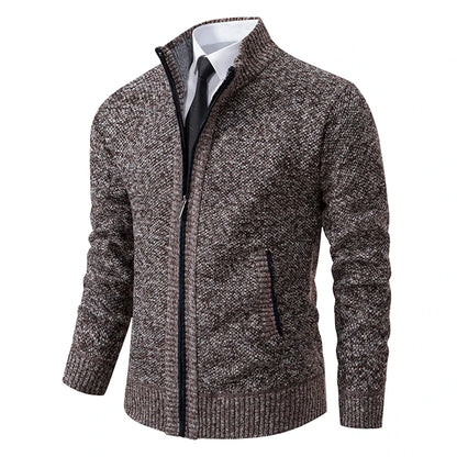Dolce Paris - Veste chaud luxe en laine avec fermeture éclair