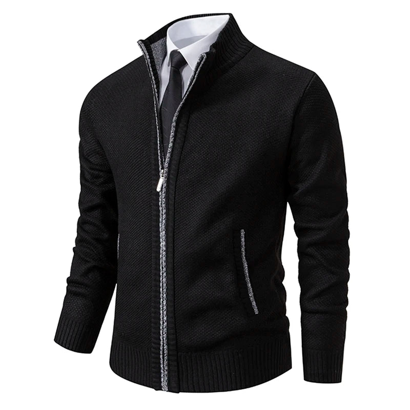 Dolce Paris - Veste chaud luxe en laine avec fermeture éclair