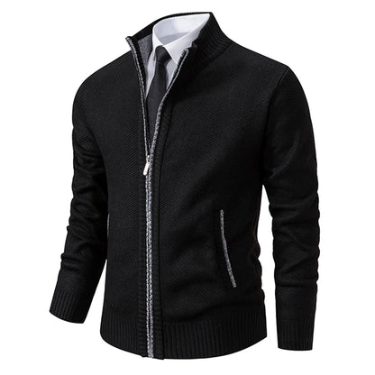 Dolce Paris - Veste chaud luxe en laine avec fermeture éclair