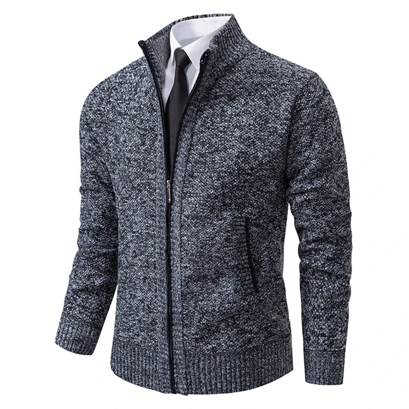 Dolce Paris - Veste chaud luxe en laine avec fermeture éclair