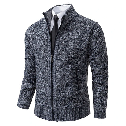 Dolce Paris - Veste chaud luxe en laine avec fermeture éclair