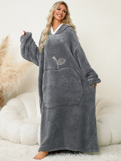 Dolce Paris| Peignoir chaud avec capuche, doux et confortable