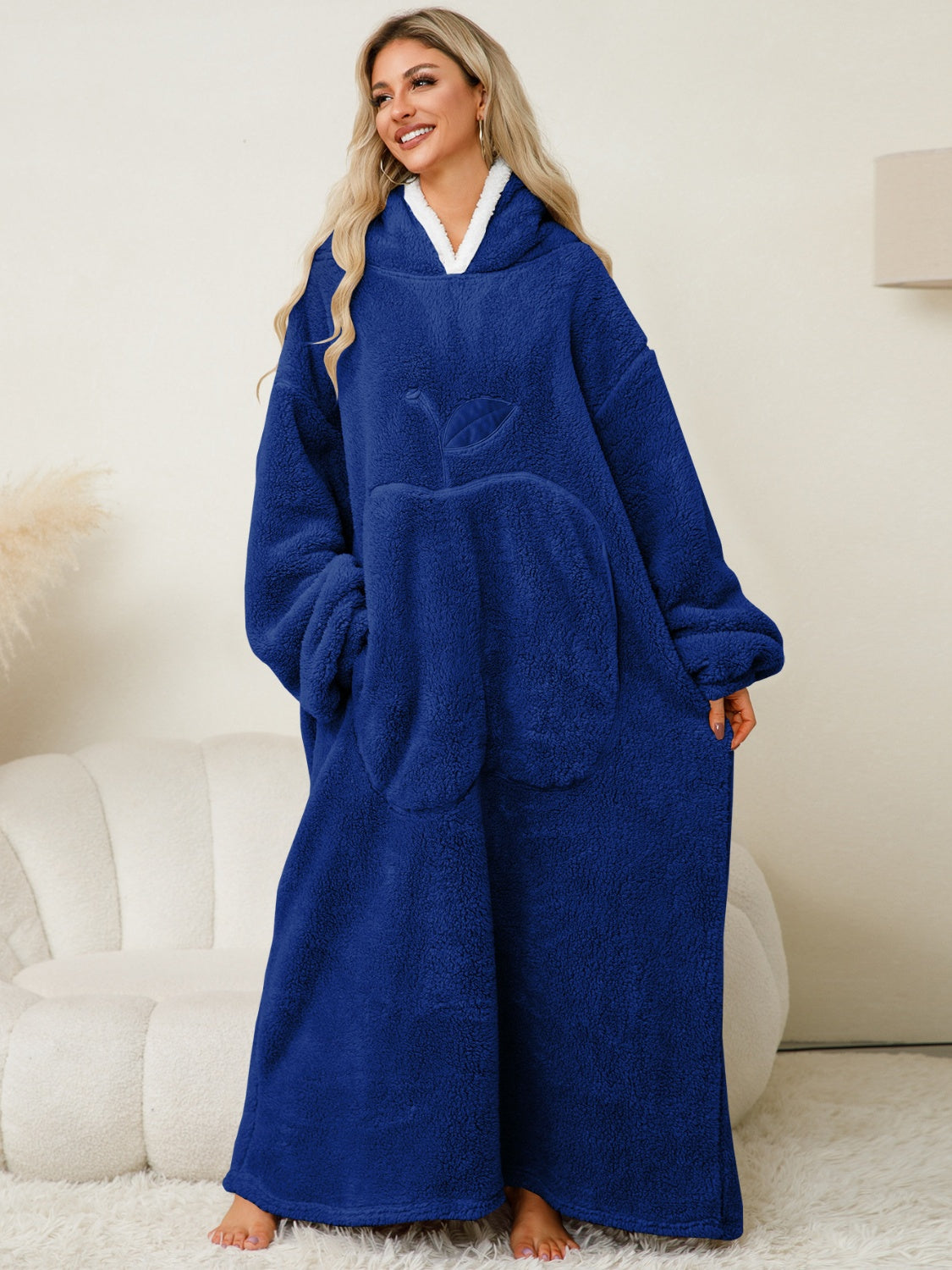 Dolce Paris| Peignoir chaud avec capuche, doux et confortable