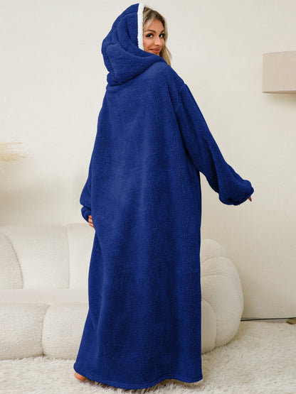 Dolce Paris| Peignoir chaud avec capuche, doux et confortable