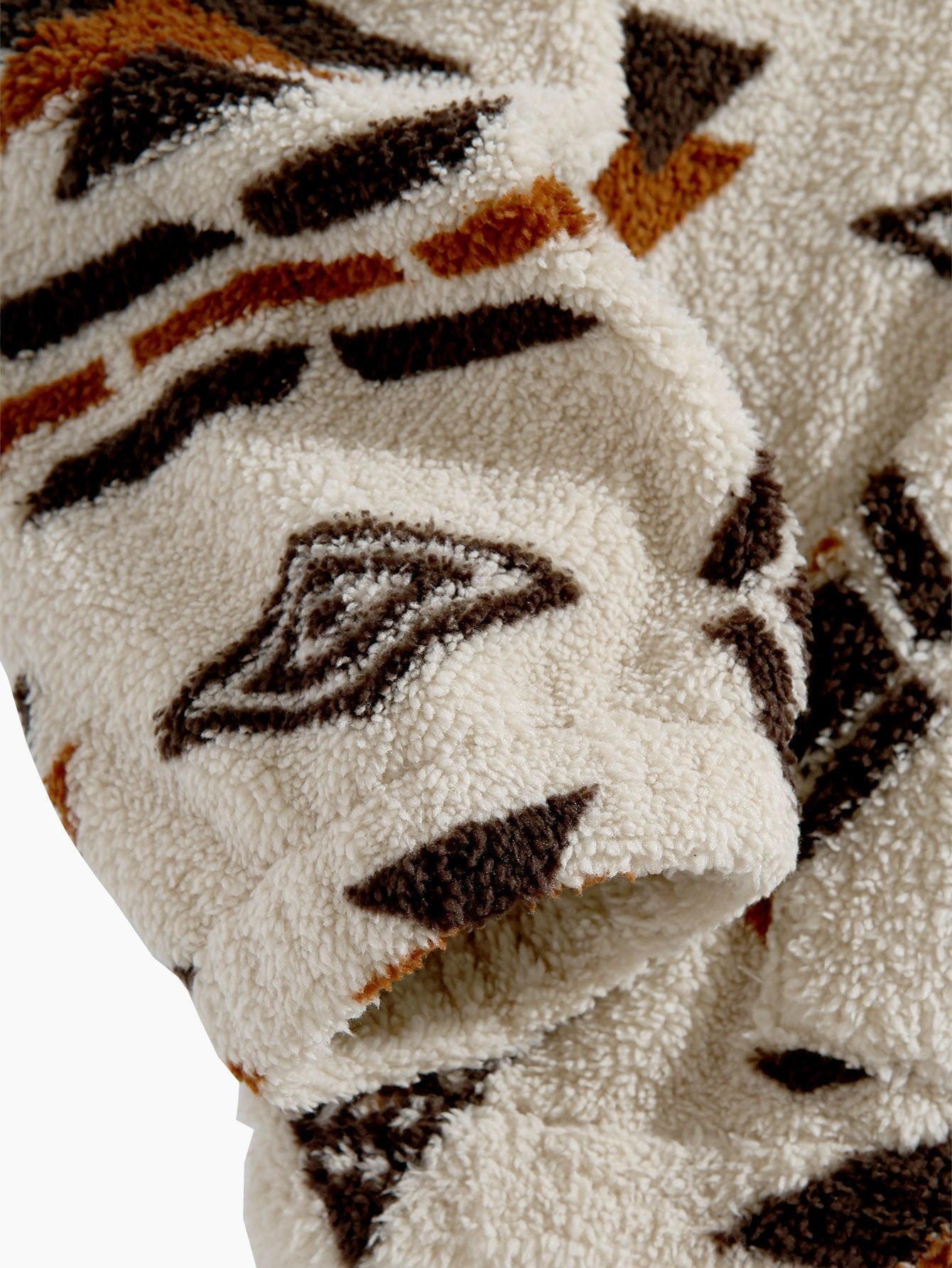 Sweat-shirt Teddy Imprimé Azteque à Zip Quart – Confortable, Stylé & Tendance